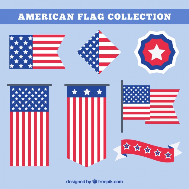 ai american flag collection vector free download pikdone